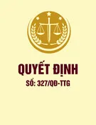 Quyết định số 327/QĐ-TTg năm 2026