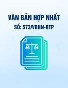 Văn bản hợp nhất số 573/VBHN-BTP