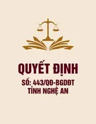 Quyết định số 443/QĐ-BGDĐT