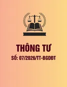 Thông tư số 07/2026/TT-BGDĐT