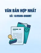 Văn bản hợp nhất số 10/VBHN-BNNMT