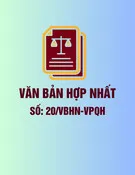 Văn bản hợp nhất số 20/VBHN-VPQH