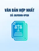 Văn bản hợp nhất số 08/VBHN-VPQH