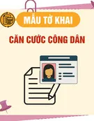 Mẫu Tờ khai căn cước công dân (Mẫu CCO1)