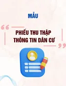 Mẫu Phiếu thu thập thông tin dân cư (Mẫu DC01)