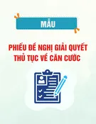 Mẫu Phiếu đề nghị giải quyết thủ tục về căn cước (Mẫu DC02)