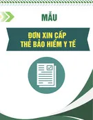 Mẫu Đơn xin cấp thẻ bảo hiểm y tế