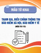 Mẫu Tờ khai tham gia, điều chỉnh thông tin bảo hiểm xã hội, bảo hiểm y tế (Mẫu TK1-TS)