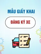 Mẫu Giấy khai đăng ký xe (Mẫu số 02)