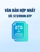 Văn bản hợp nhất số 573/VBHN-BTP