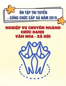 Nội dung ôn tập thi tuyển công chức cấp xã năm 2019 Nghiệp vụ chuyên ngành Văn hóa - Xã hội