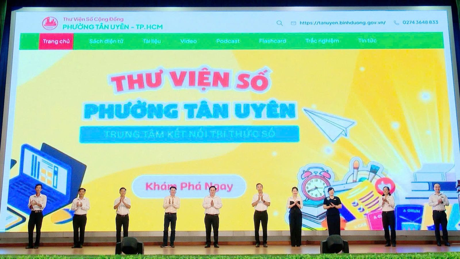 Trang Thư viện số phường Tân Uyên chính thức ra mắt, sẵn sàng phục vụ người dân học tập và tra cứu