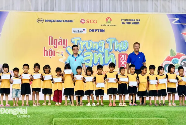 Tết Trung thu ấm áp, ý nghĩa cho thiếu nhi Đồng Nai