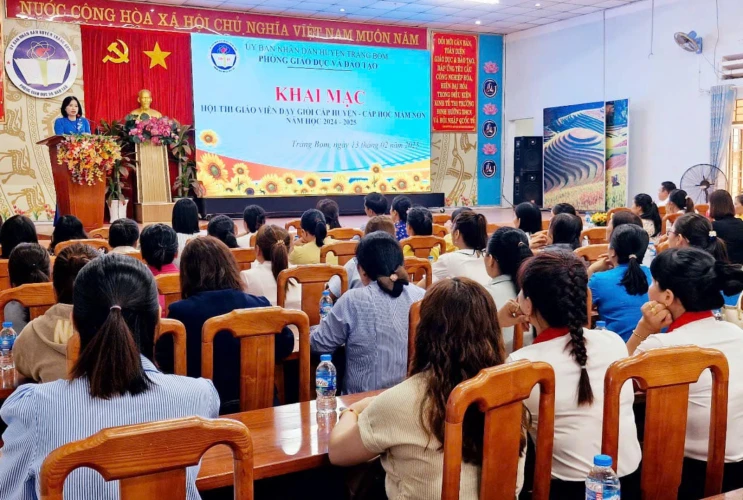 Hội thi giáo viên dạy giỏi cấp huyện bậc học Mầm non, năm học 2024-2025 huyện Trảng Bom