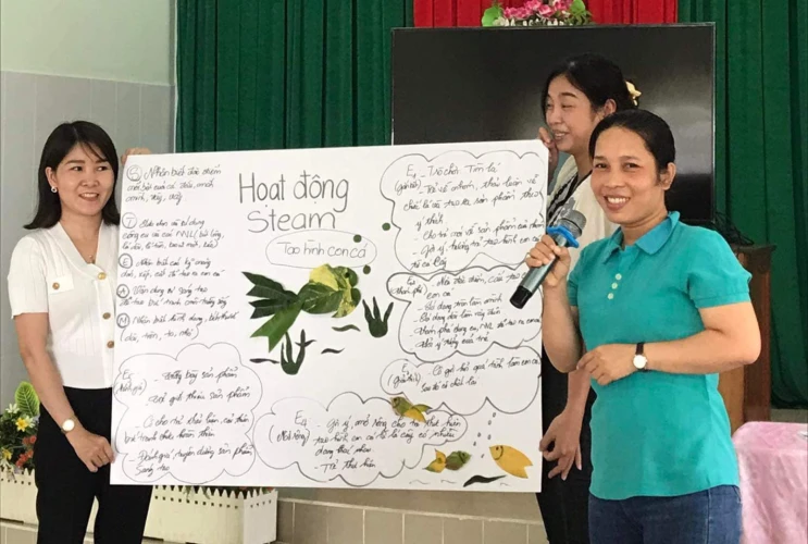 Trường Mầm non Phú Bình đẩy mạnh áp dụng mô hình giáo dục tiên tiến – Giáo viên học tập và thiết kế hoạt động Steam