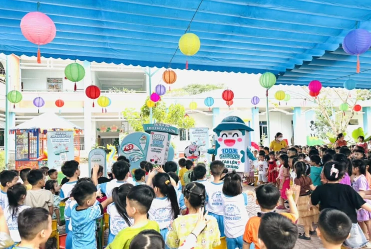 Sữa Kun cùng em cao lớn mỗi ngày – Một ngày vui nhộn cùng các bé trường Mầm non Phước Thiền