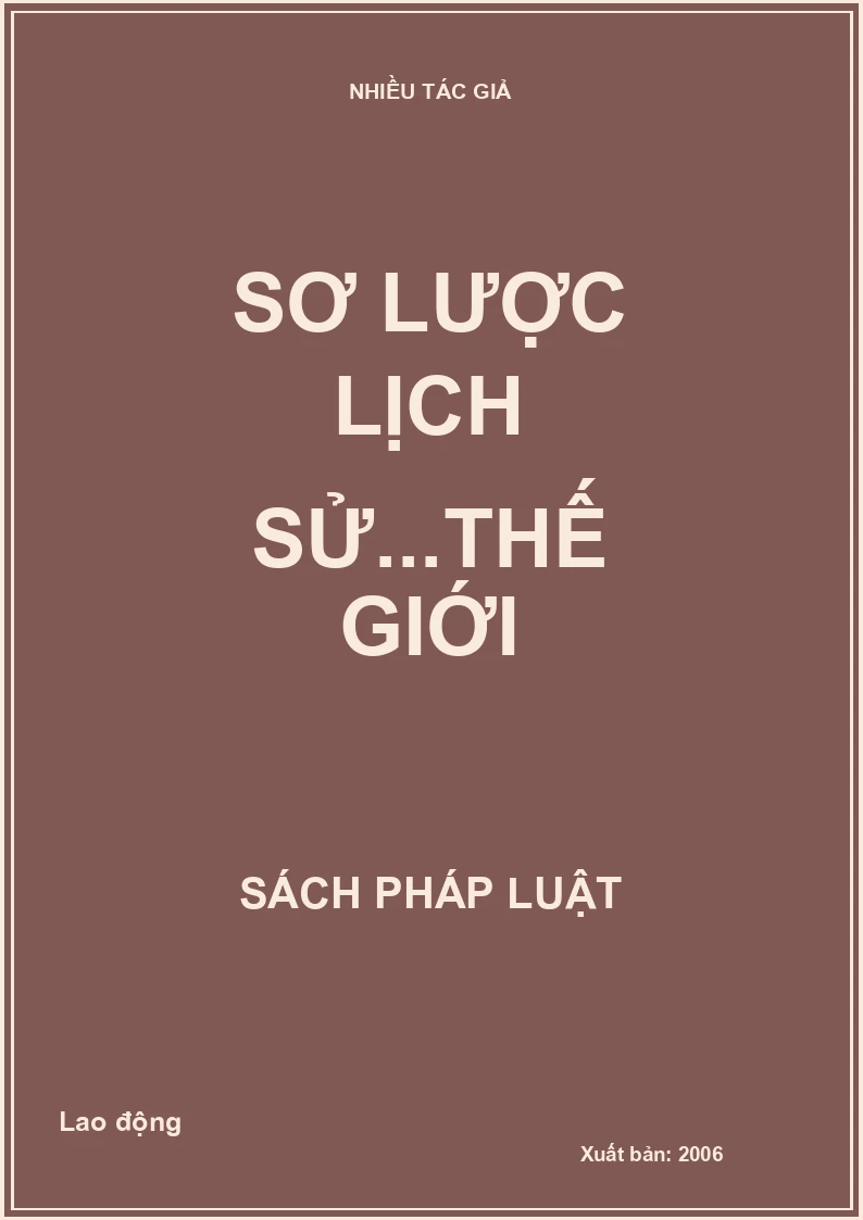 Sơ Lược Lịch Sử...Thế Giới