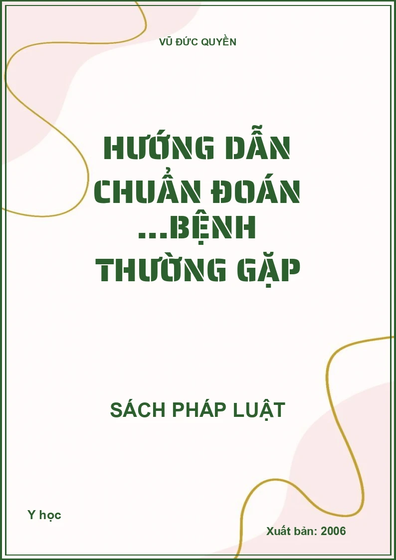 Hướng Dẫn Chuẩn Đoán ...Bệnh Thường Gặp
