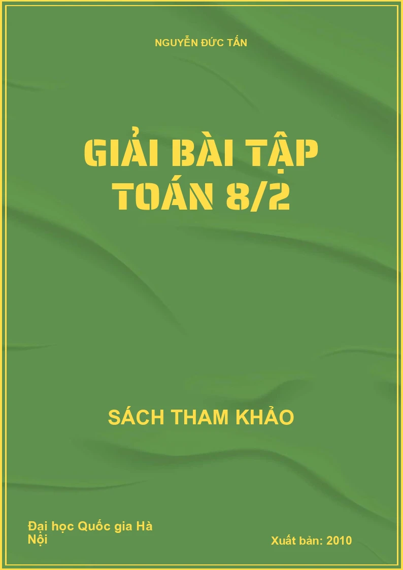 Giải Bài Tập Toán 8/2