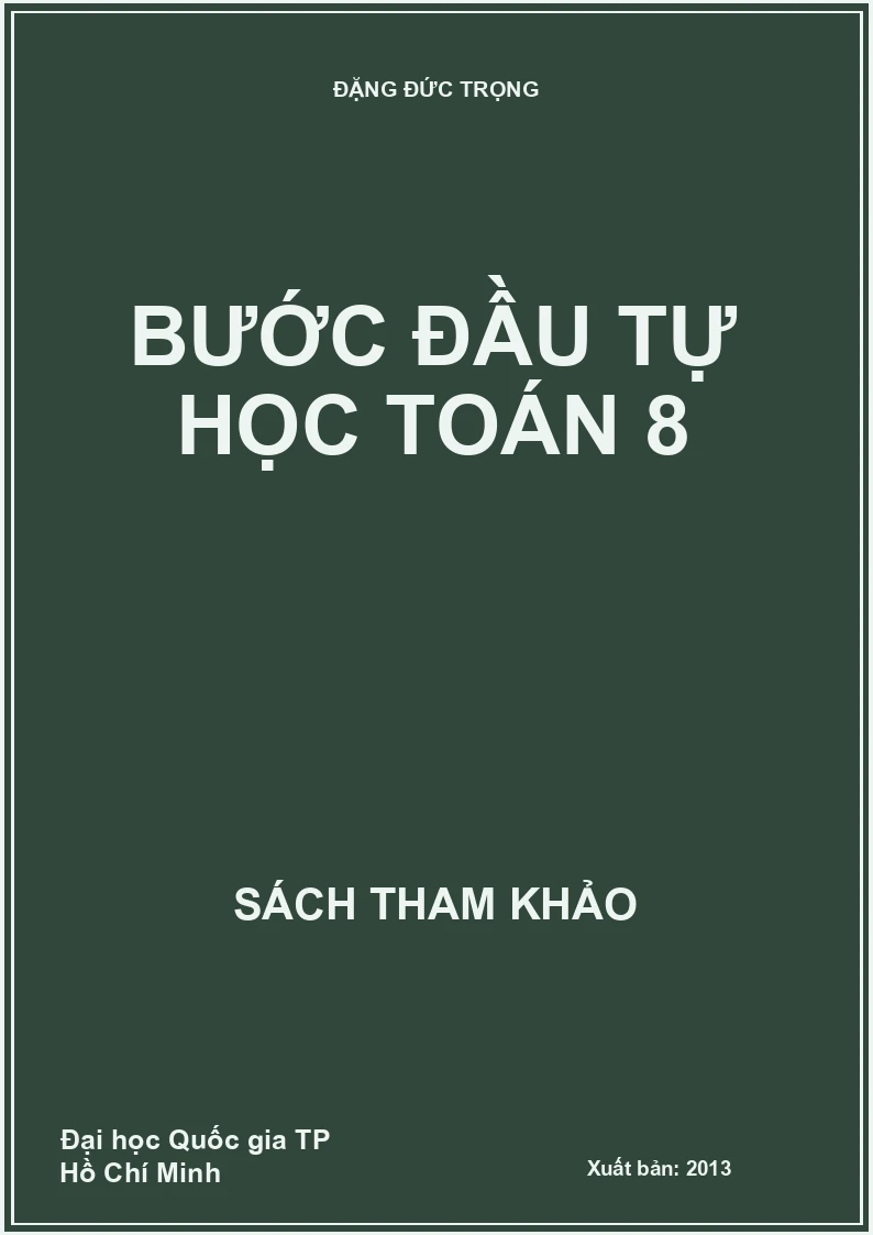 Bước Đầu Tự Học Toán 8