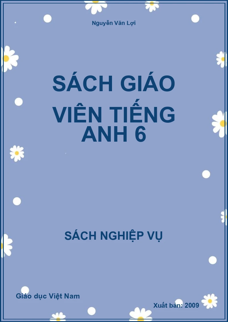 Sách Giáo Viên Tiếng Anh 6