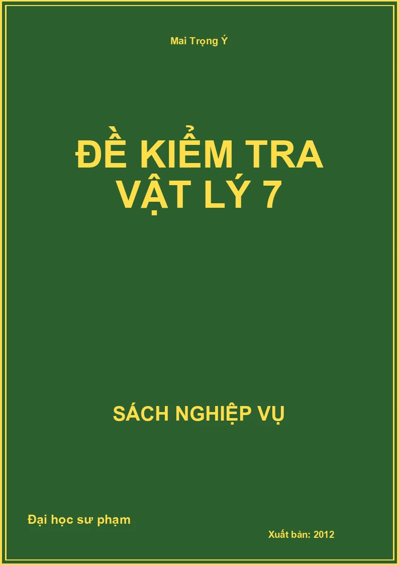 Đề Kiểm Tra Vật Lý 7