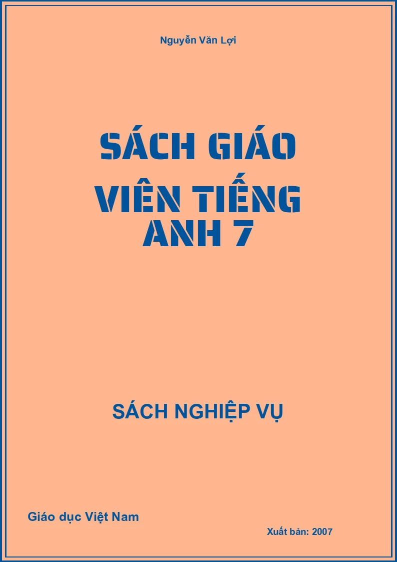 Sách Giáo Viên Tiếng Anh 7