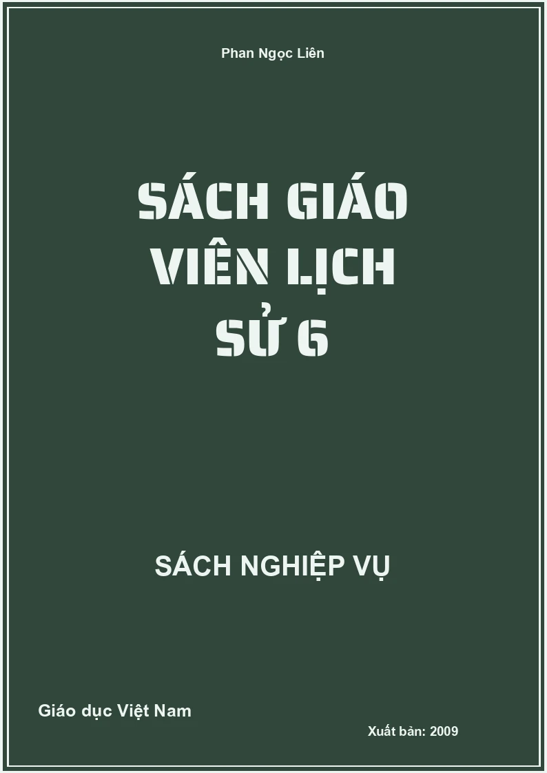 Sách Giáo Viên Lịch Sử 6