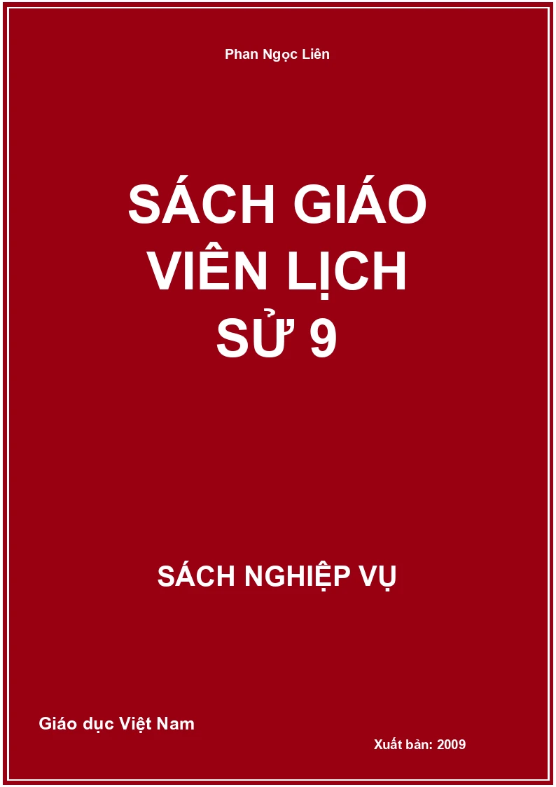 Sách Giáo Viên Lịch Sử 9