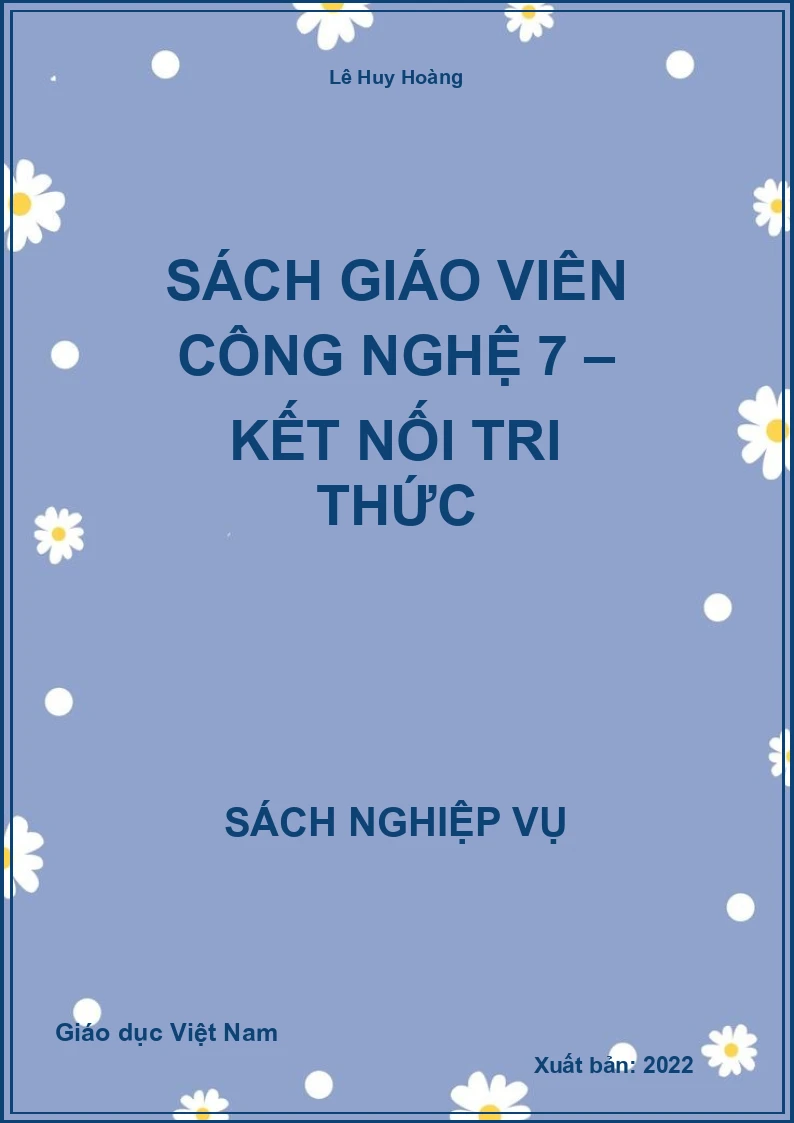 Sách giáo viên Công Nghệ 7 – Kết Nối Tri Thức
