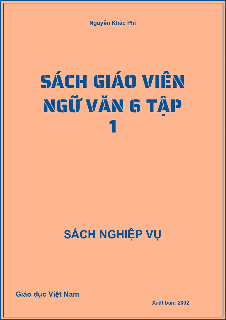 Sách Giáo Viên Ngữ Văn 6 Tập 1