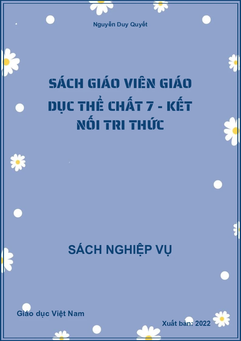 Sách giáo viên Giáo dục thể chất 7 - Kết Nối Tri Thức