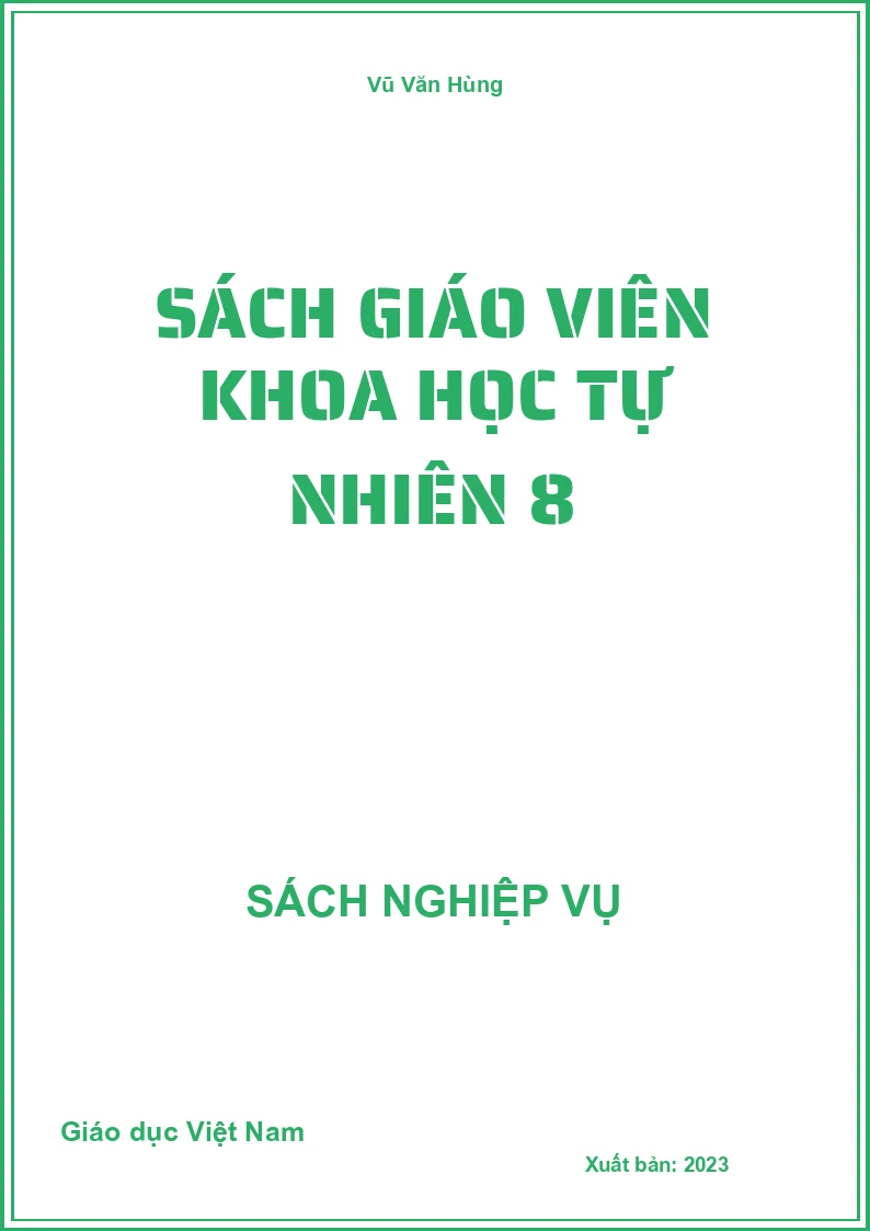 Sách Giáo Viên Khoa Học Tự Nhiên 8