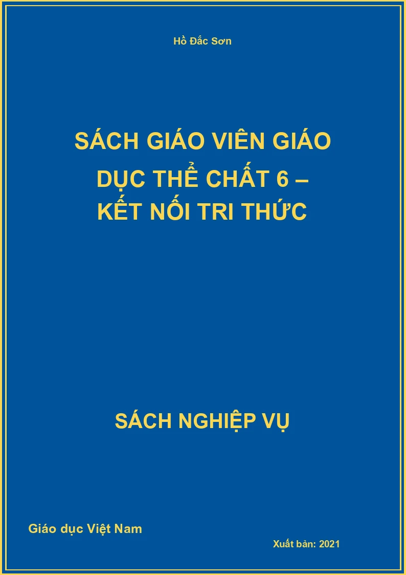 Sách giáo viên Giáo dục thể chất 6 – Kết Nối Tri Thức