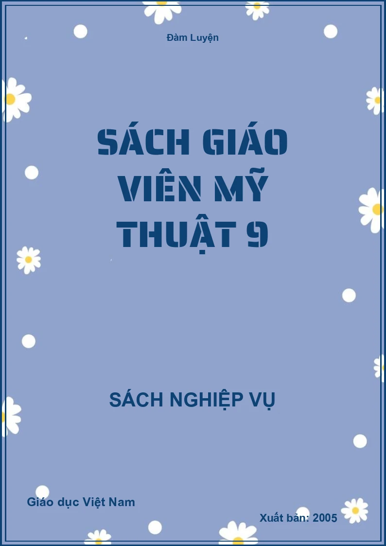 Sách Giáo Viên Mỹ Thuật 9