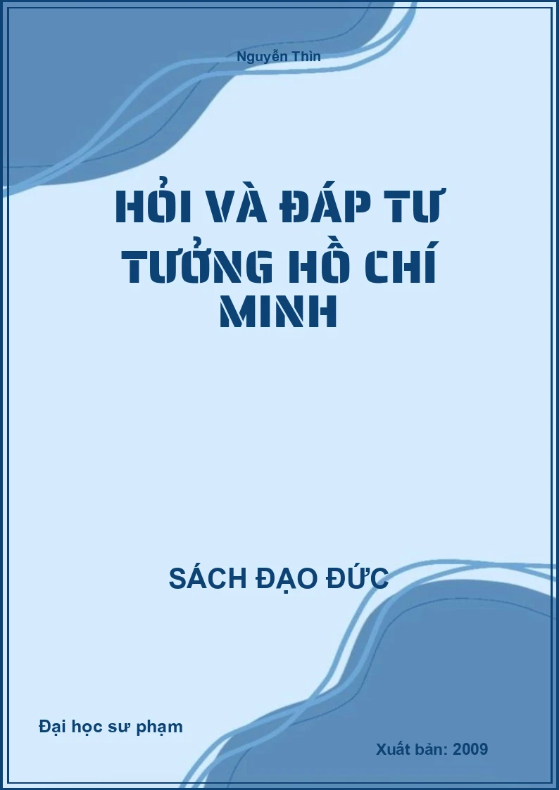 Hỏi Và Đáp Tư Tưởng Hồ Chí Minh