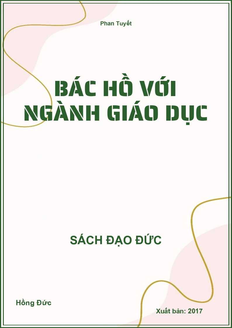 Bác Hồ Với Ngành Giáo Dục