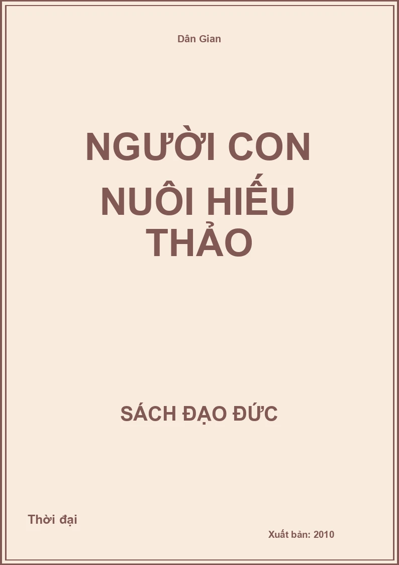Người Con Nuôi Hiếu Thảo