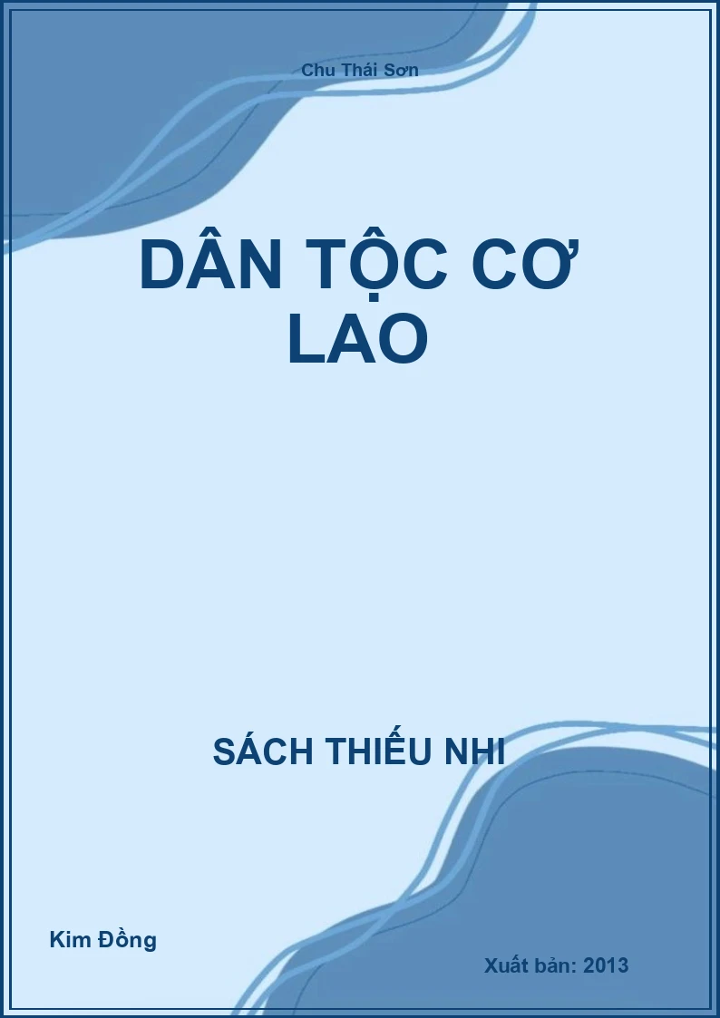 Dân Tộc Cơ Lao