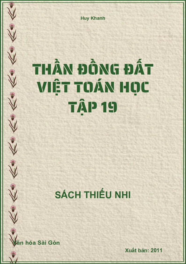 Thần Đồng Đất Việt Toán Học Tập 19
