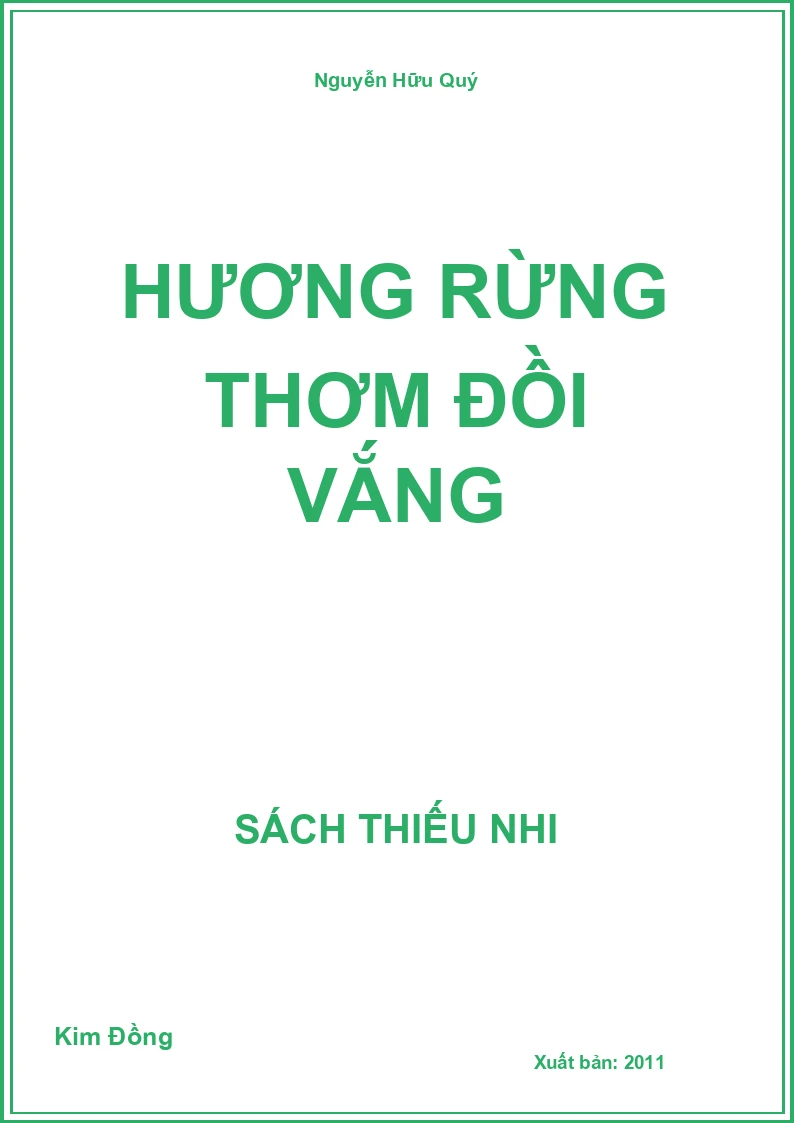 Hương Rừng Thơm Đồi Vắng