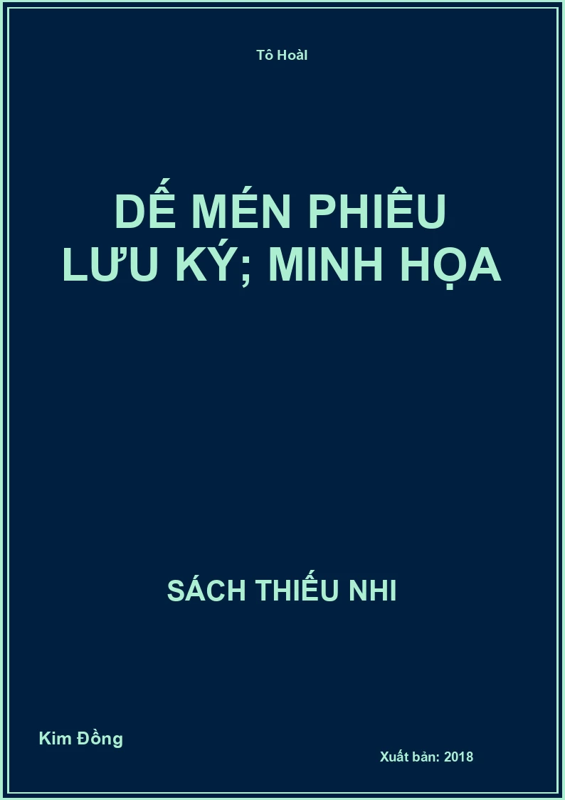Dế MéN Phiêu Lưu Ký; Minh HọA