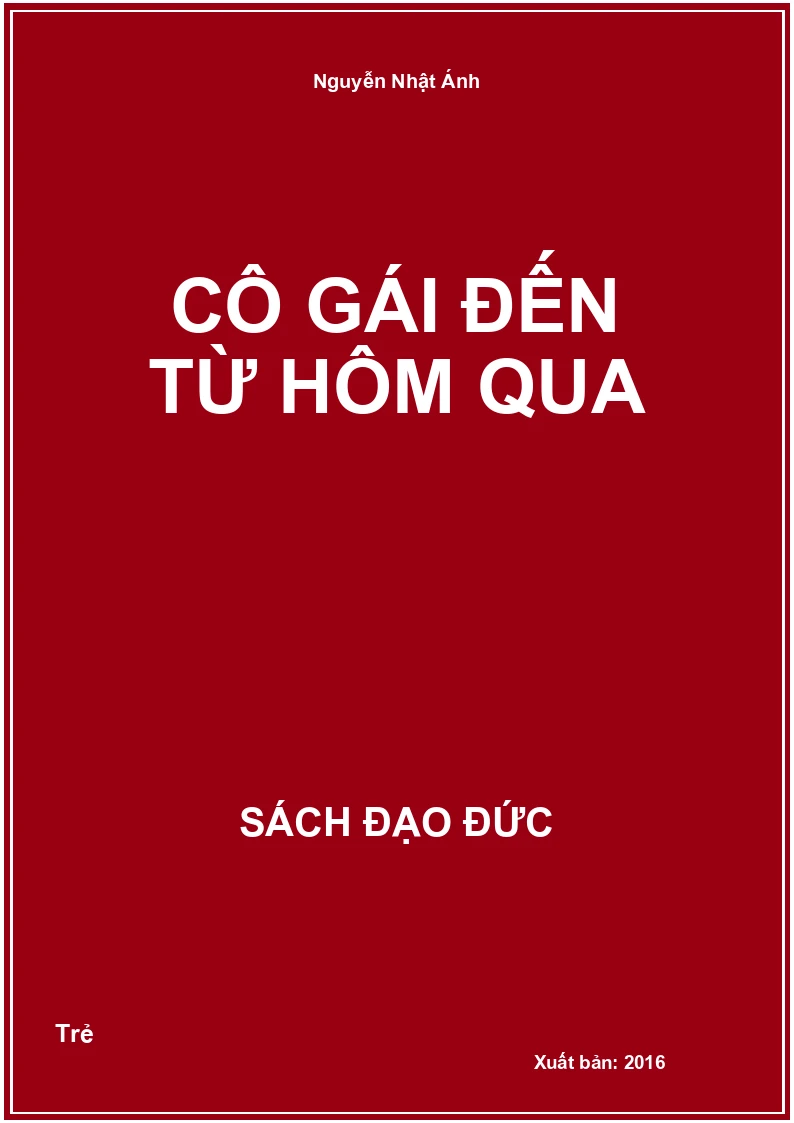 Cô Gái Đến Từ Hôm Qua