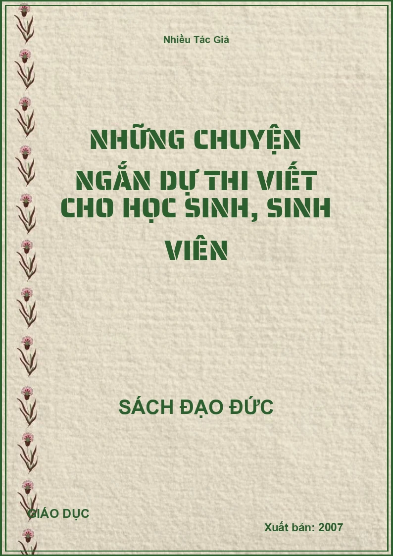 Những Chuyện Ngắn Dự Thi Viết Cho Học Sinh, Sinh Viên