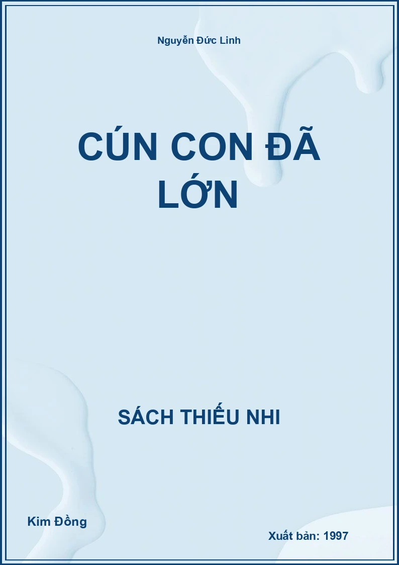 Cún Con Đã Lớn