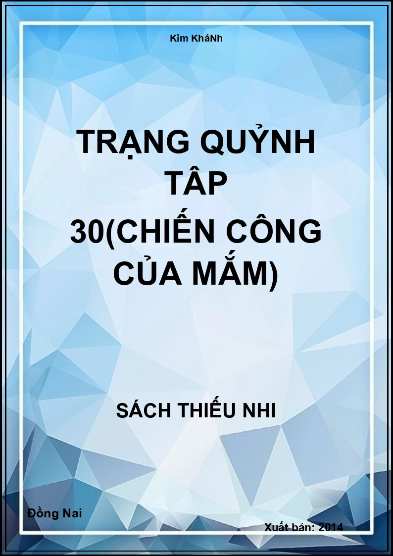 Trạng Quỷnh Tập 30(Chiến Công Của Mắm)