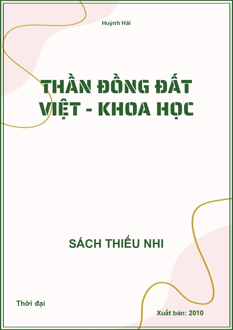 Thần Đồng Đất Việt - Khoa Học