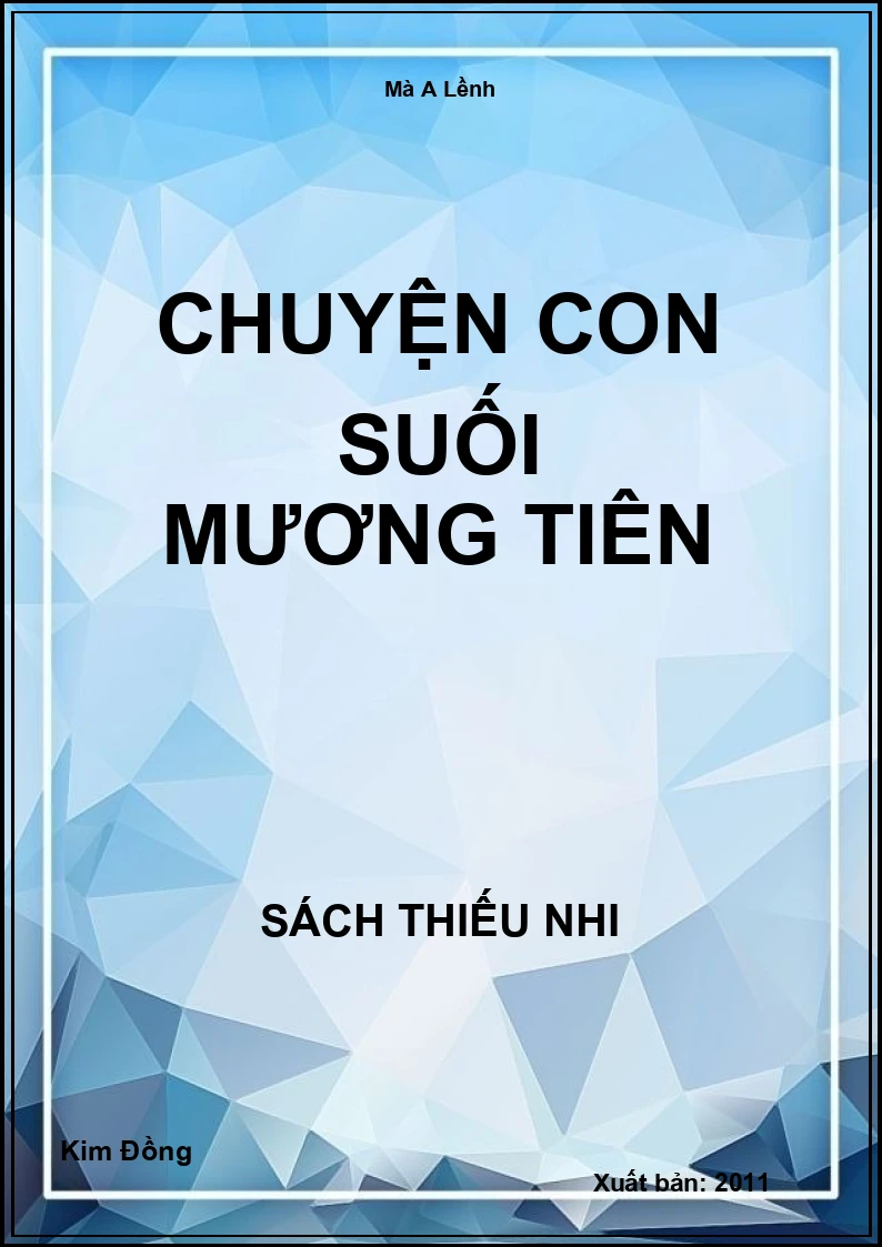 Chuyện Con Suối Mương Tiên