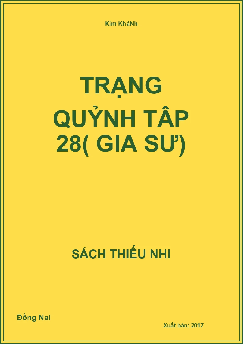 Trạng Quỷnh Tập 28( Gia Sư)