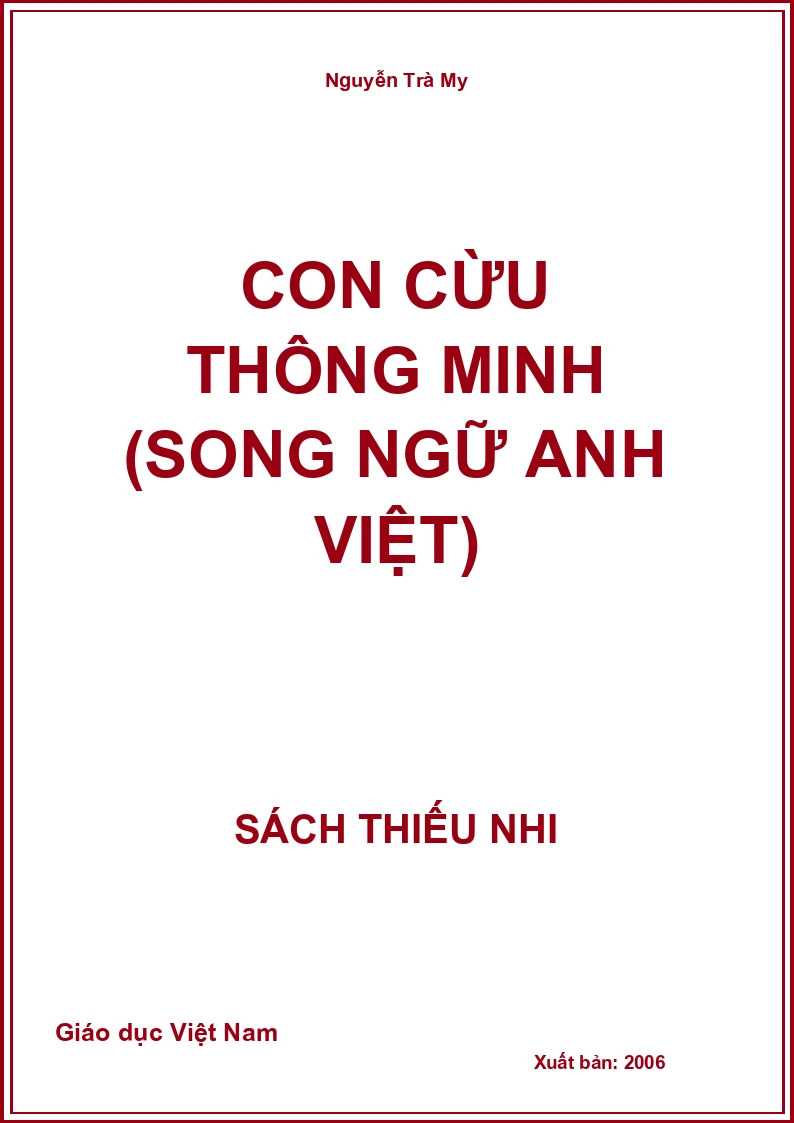 Con Cừu Thông Minh (Song Ngữ Anh Việt)
